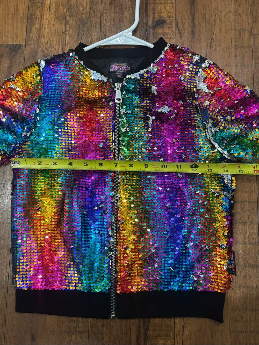 JoJo Siwa JoJo’s Closet Rainbow Sequins Jacket Sparkly Halloween Costume Sparkle